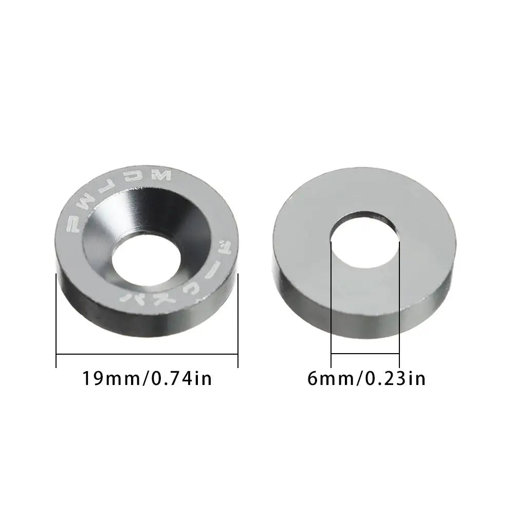 10PCS Aluminum M6 Decorative Screw Washers for Scooter Handlebar Scooter Screw Washers Nixie