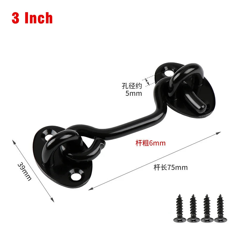 Stainless Steel Wind Hook Door Window Latch – Heavy Duty Lock