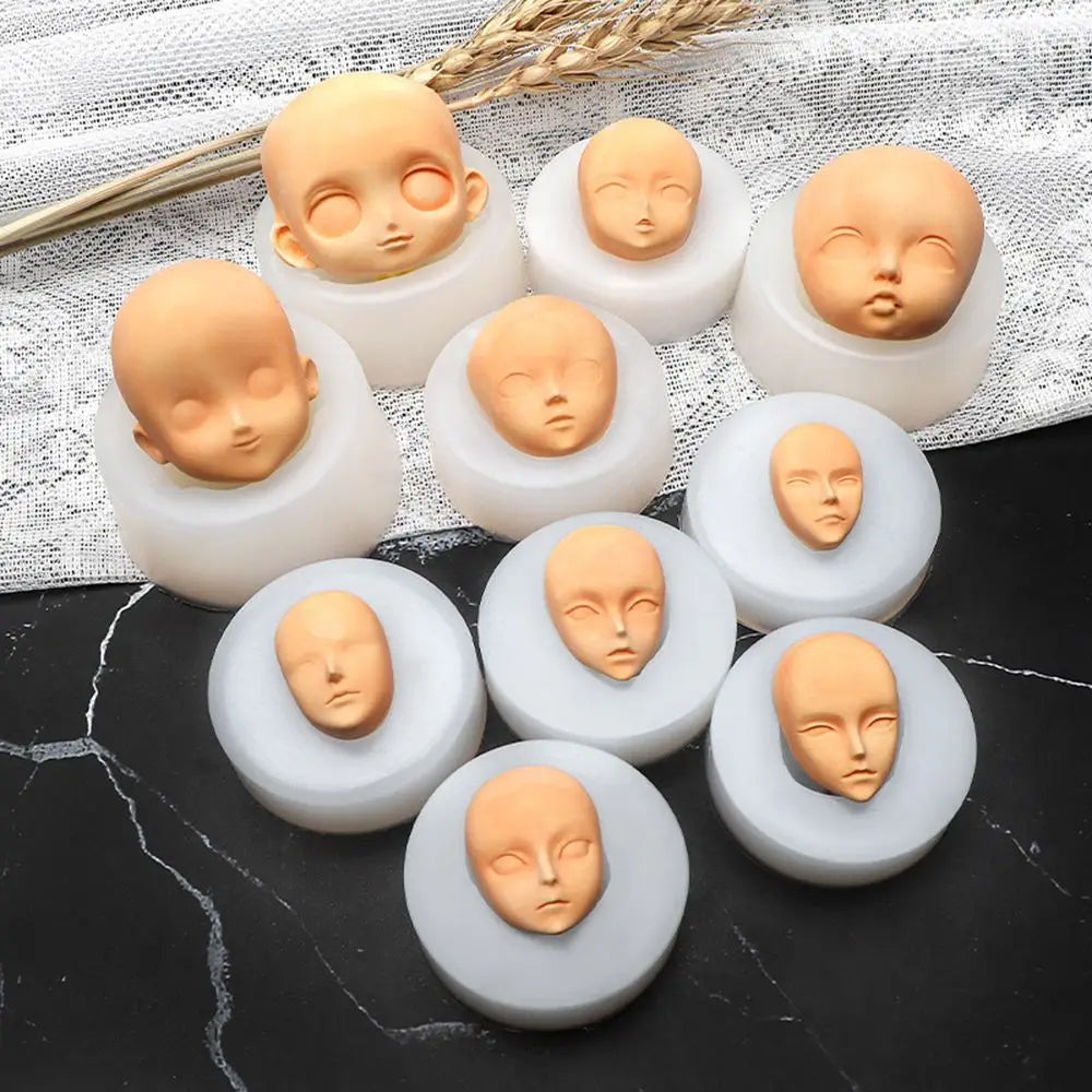 3D Baby Face Silicone Mold – DIY Doll Modification Clay Tool Silicone Craft Mold Nixie