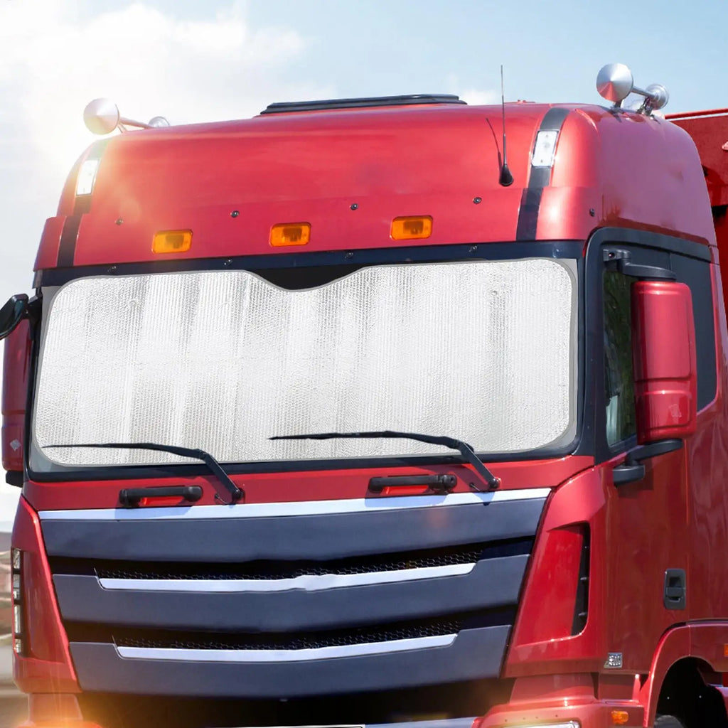 Large Truck Windshield Sunshade – Aluminum Foil UV Protector Windshield Sunshade Nixie