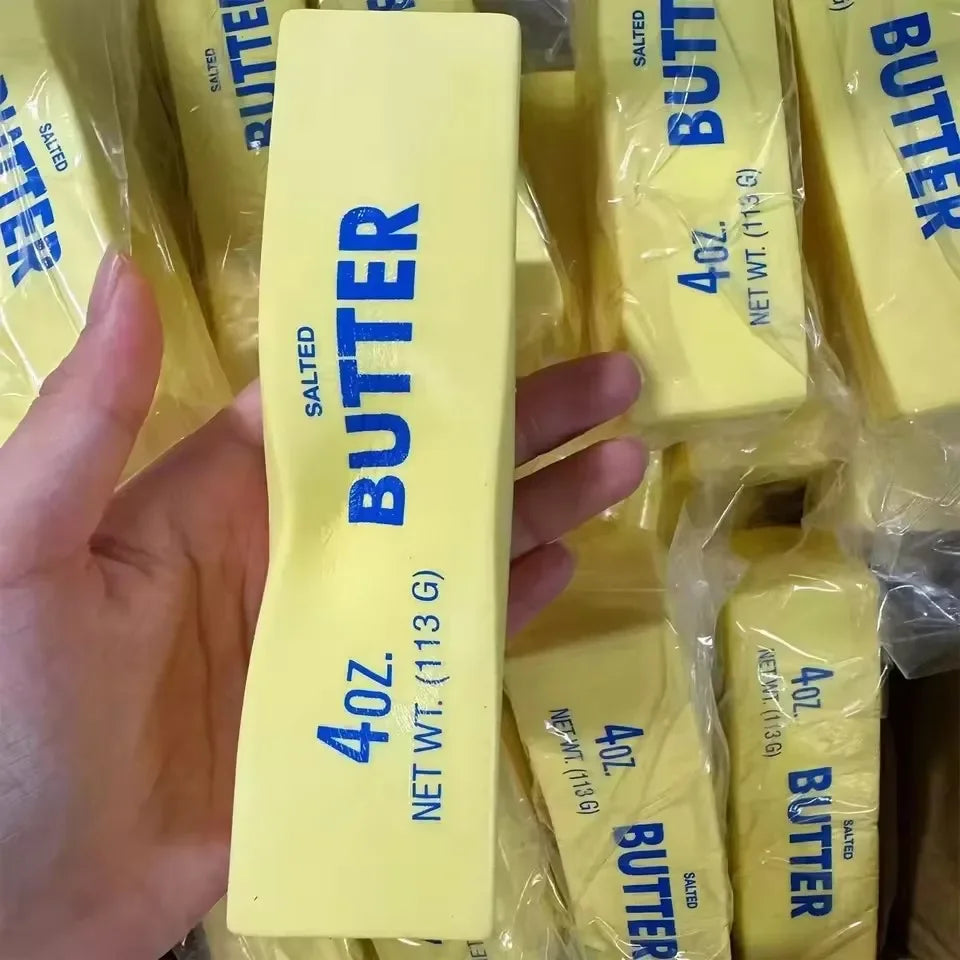Butter Cheese Stick Squishy Fidget Toy – Soft PU Squeeze Squishy Fidget Toy Nixie