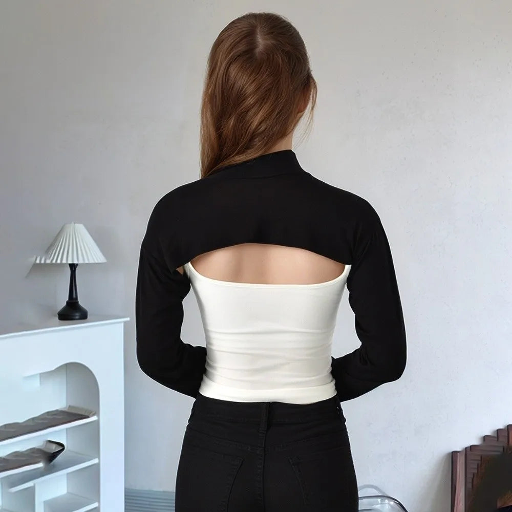 UV-Proof High Collar Sun Sleeves – Mercerized Cotton, Stretchy Sun Protection Sleeves Nixie