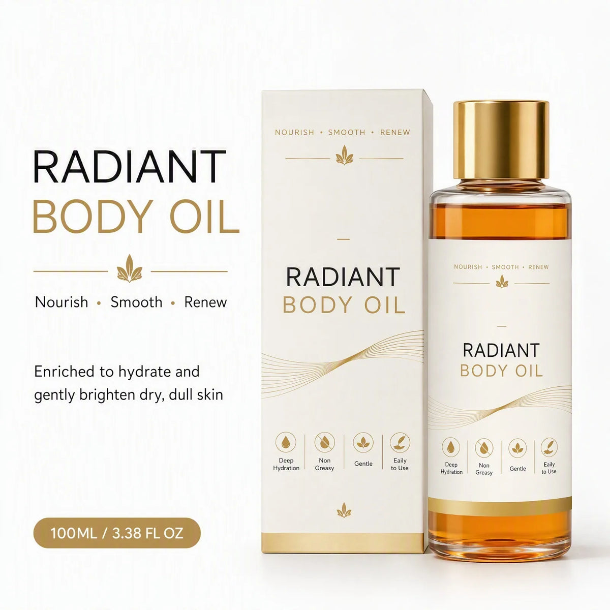Nixie Firming Body Oil – Hydrating & Smoothing Skin Care Body Oil Nixie