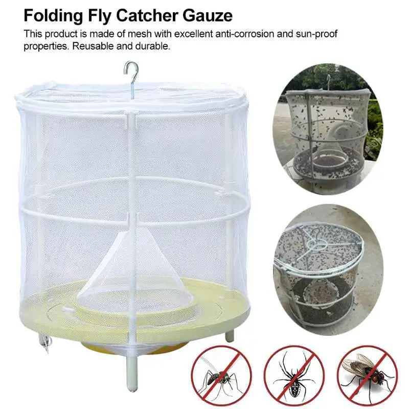 Reusable Folding Fly Trap – Non-Toxic Garden Insect Catcher Insect Fly Trap Nixie
