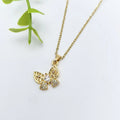 Butterfly Pendant Necklace | Stainless Steel Clavicle Chain Pendant Necklace Nixie XL1200-138