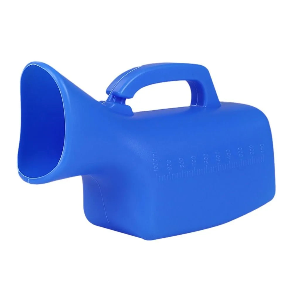 Portable Urinal Bottle with Lid – 1000ml Travel Night Pot Portable Urinal Bottle Nixie 1000ML-Blue