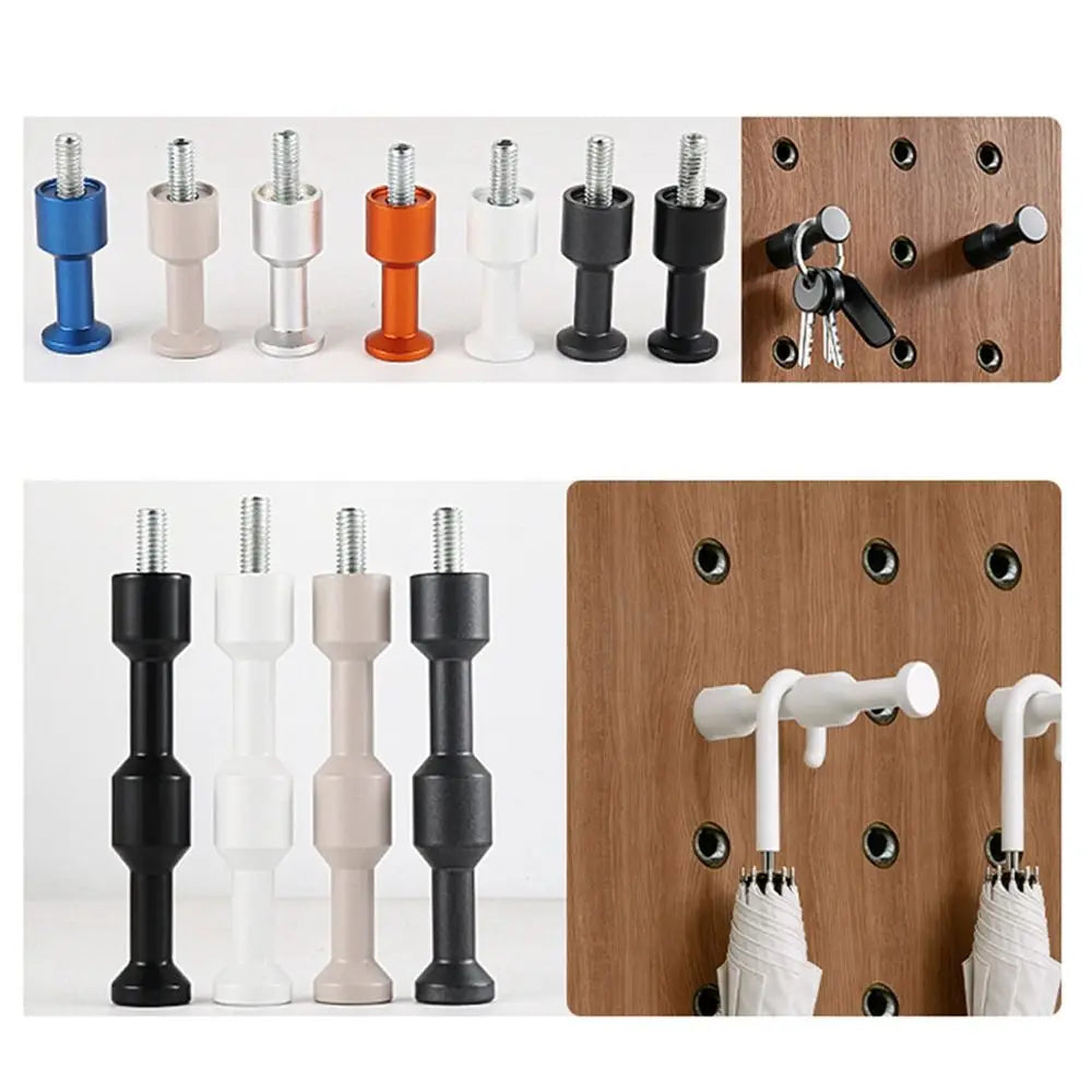 Metal M6 Pegboard Hook Aluminum Wall Storage Hook Punch-Free Pegboard Storage Hook Nixie