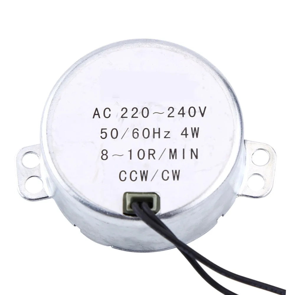 AC Synchronous Geared Motor 4W 220-240V CW/CCW 8-10RPM Synchronous Geared Motor Nixie