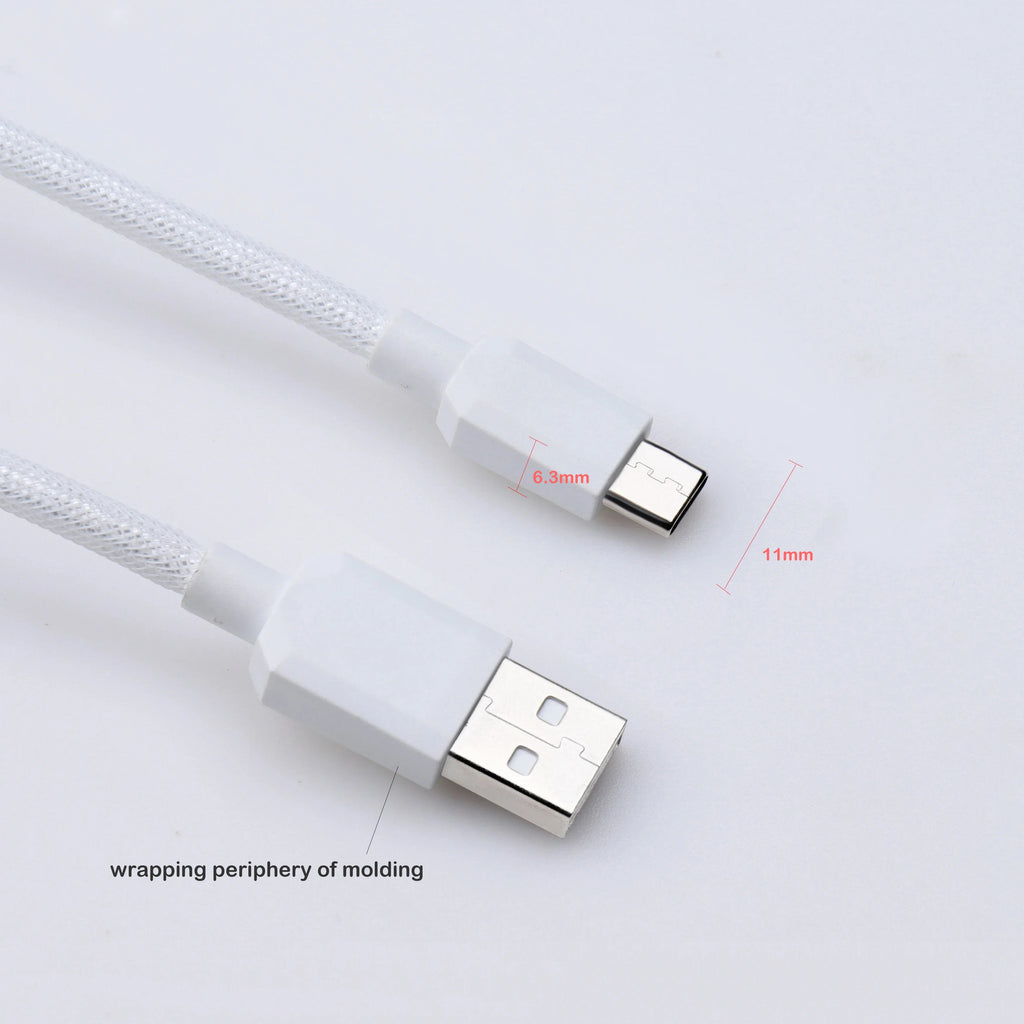 GX12 Aviation Connector USB-C Mechanical Keyboard Cable Spring Wire Keyboard Cable Nixie