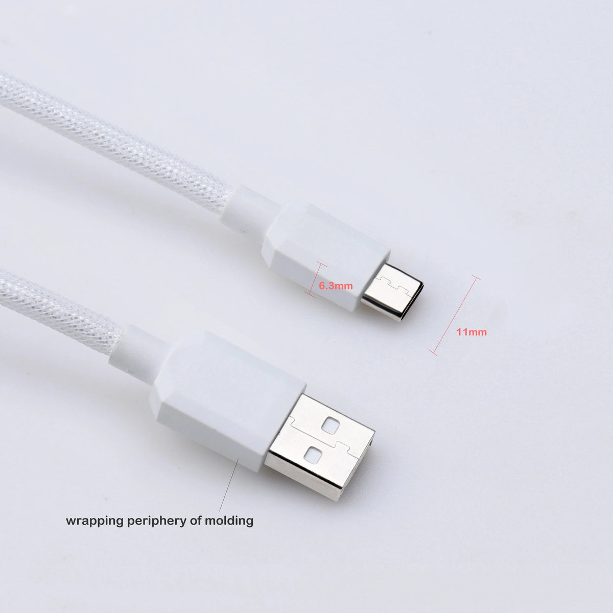 GX12 Aviation Connector USB-C Mechanical Keyboard Cable Spring Wire Keyboard Cable Nixie