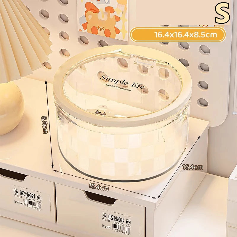 Clear Acrylic Storage Box for Hair Clips, Jewelry & Cosmetics Acrylic Storage Box Nixie rotundity small