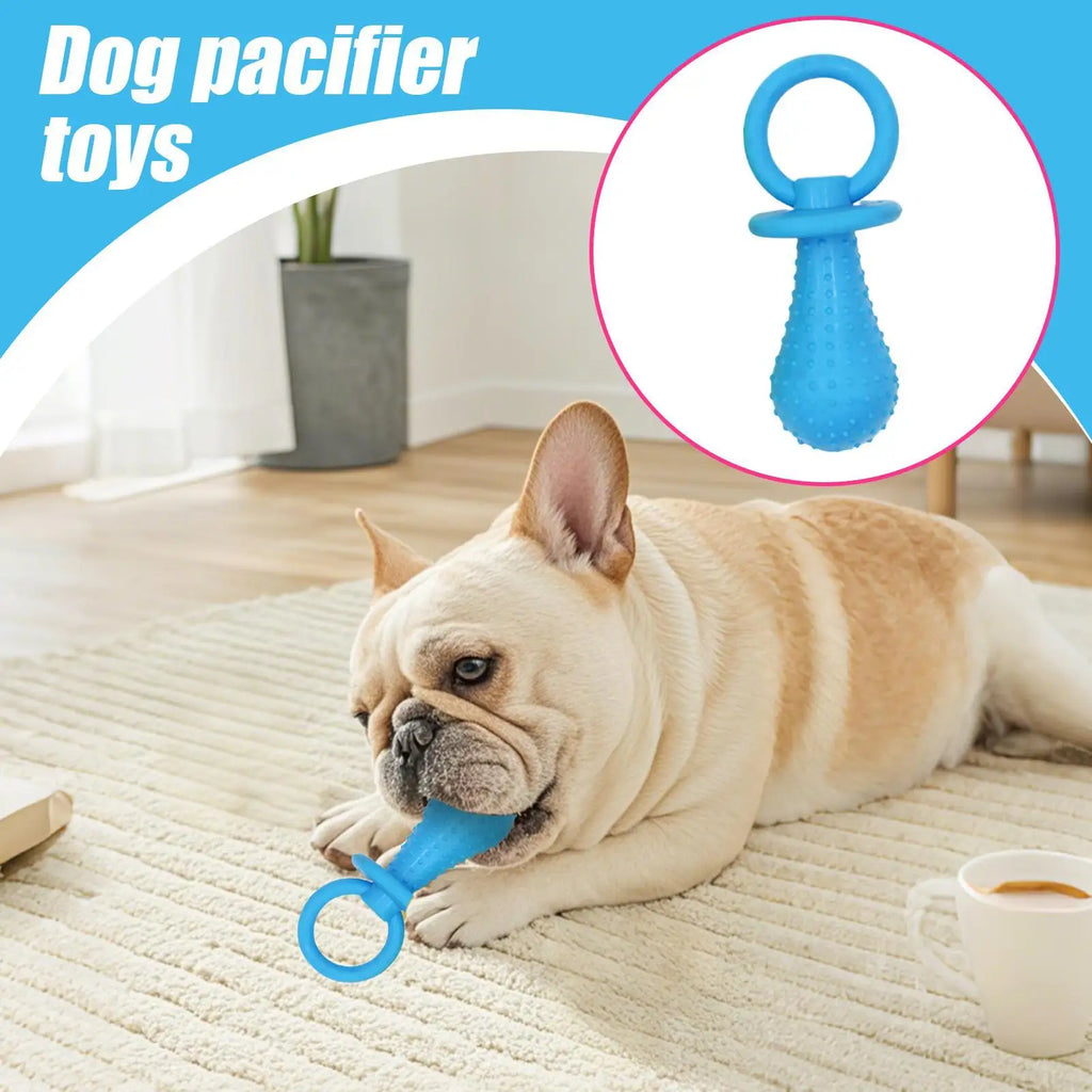 Dog Chew Toy Pacifier – Bite-Resistant Rubber Teething Toy Dog Chew Toy Nixie