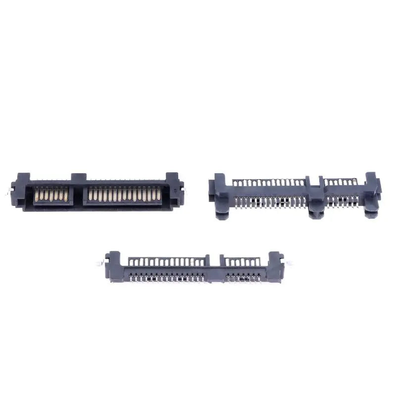 5pcs 22PIN Male SATA Connector 7+15P Sinking Plate SSD Socket SATA Interface Connector Nixie