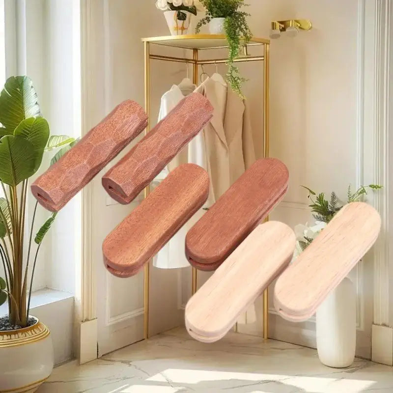 2Pcs Sapele Wood Insulated Pan Handles – Heat Resistant Grip Pan Handle Set Nixie