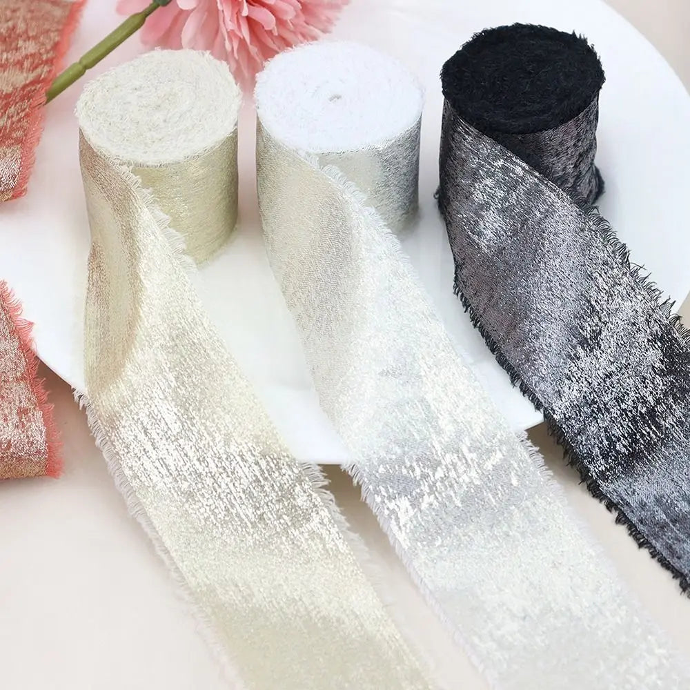 5 Yards Silk-Style Ribbon 3.8cm – Hair Bows, Gift & DIY Crafts Craft Ribbon Nixie