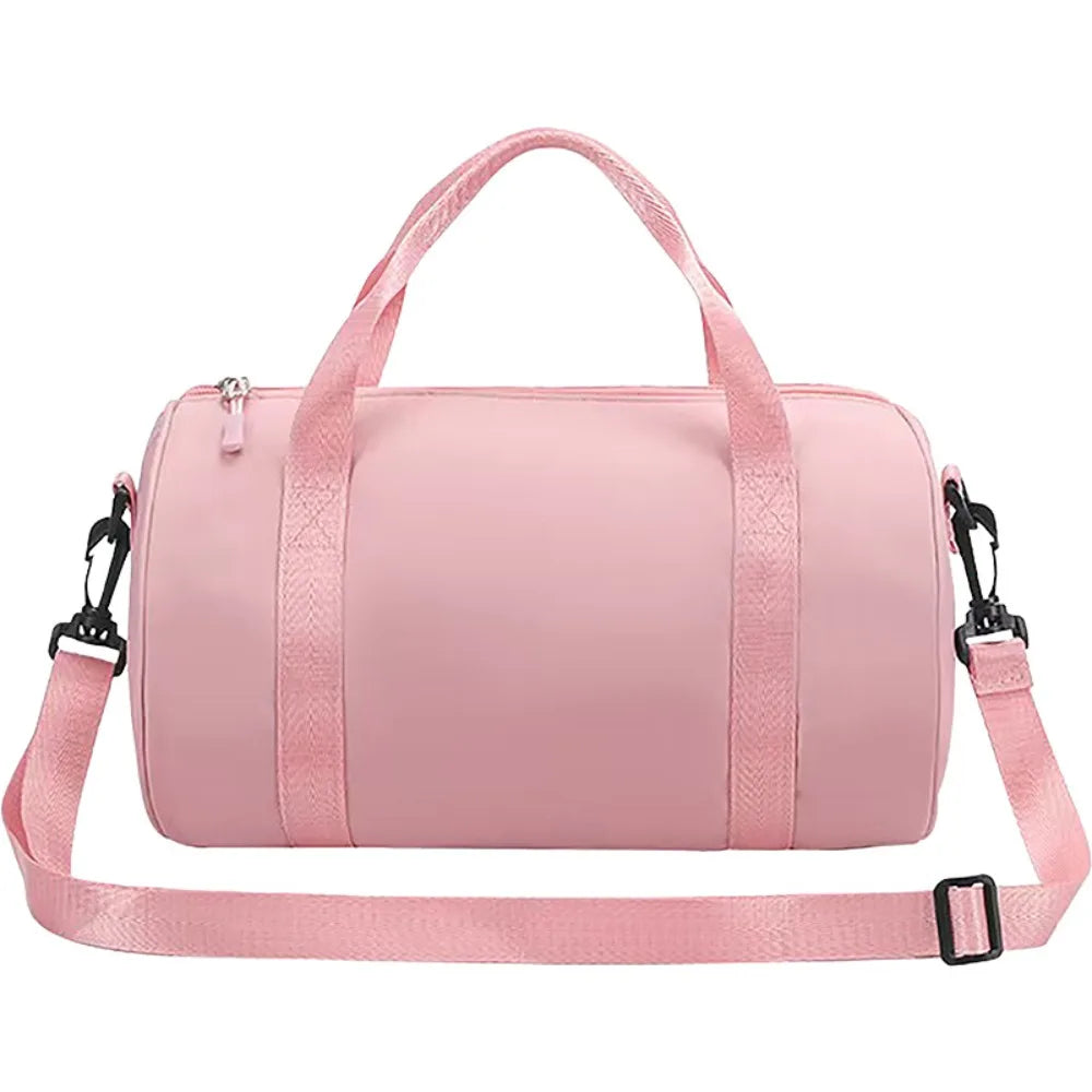 Large Capacity Gym Duffle Bag – Water-Resistant Nylon Sports Bag Sports Duffle Bag Nixie Pink - Small