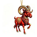Acrylic Chinese Zodiac Goat Hanging Ornament | Lunar New Year Hanging Ornament Nixie A29