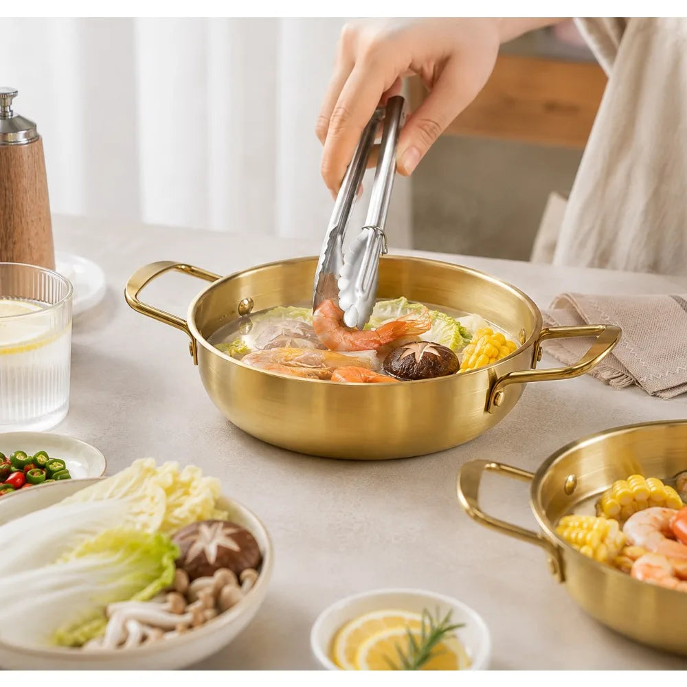 4-Piece Stainless Steel Noodle Soup Pot & Tong Set Cookware Set Nixie