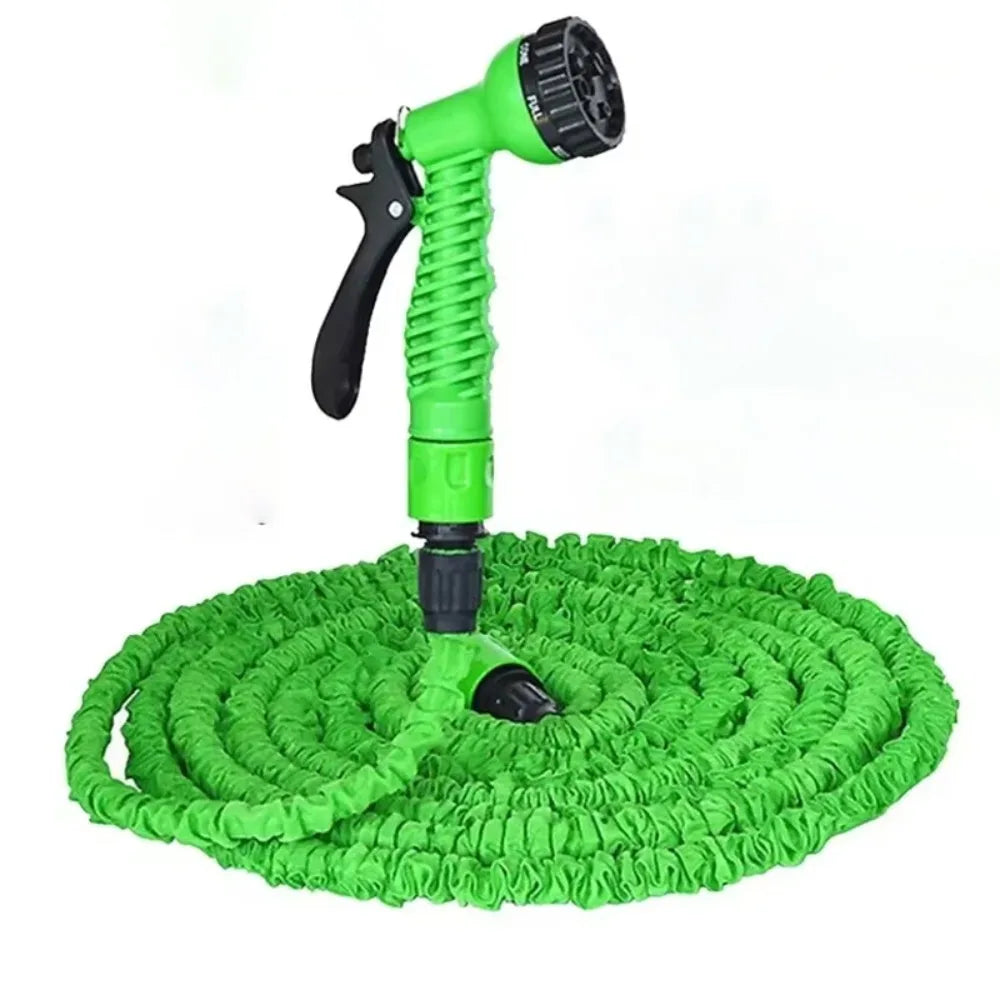 Expandable Garden Hose 25–125FT with 7-Pattern Spray Nozzle Expandable Garden Hose Nixie Green-25FT