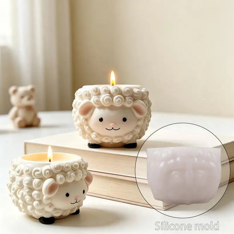 Sheep Silicone Candle Mold – Reusable DIY Craft Mould Silicone Craft Mold Nixie