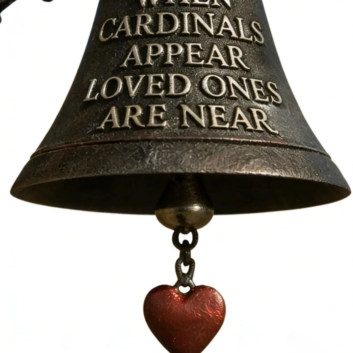 Cardinal Red Bird Wall Mounted Dinner Bell | Rustic Porch Decor Decorative Dinner Bell Nixie