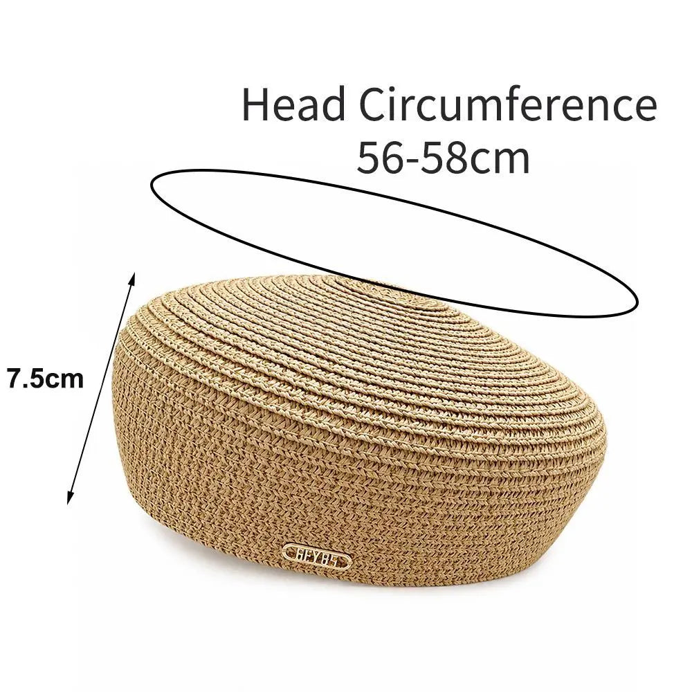 Women's Straw Pillbox Hat – Vintage Structured Brimless Dress Hat Straw Pillbox Hat Nixie