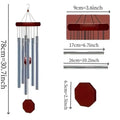Retro Wood & Aluminum 6-Tube Wind Chime – Garden & Balcony Wind Chime Nixie one size