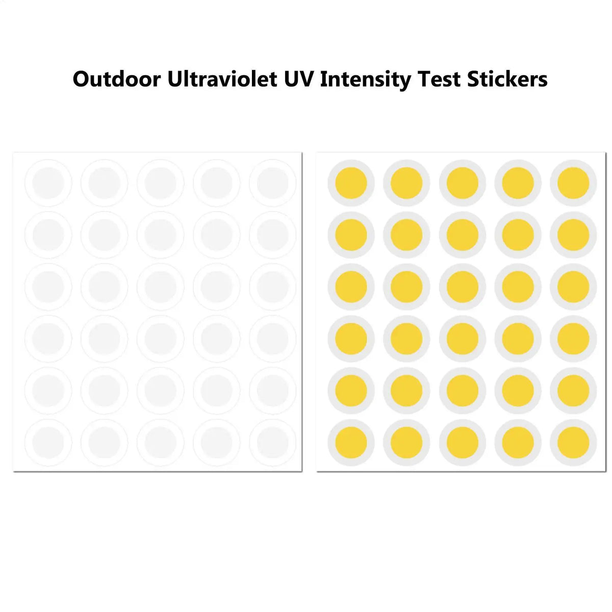 120PCS UV Detection Stickers – Color-Changing Sun Exposure Patches UV Detection Patches Nixie