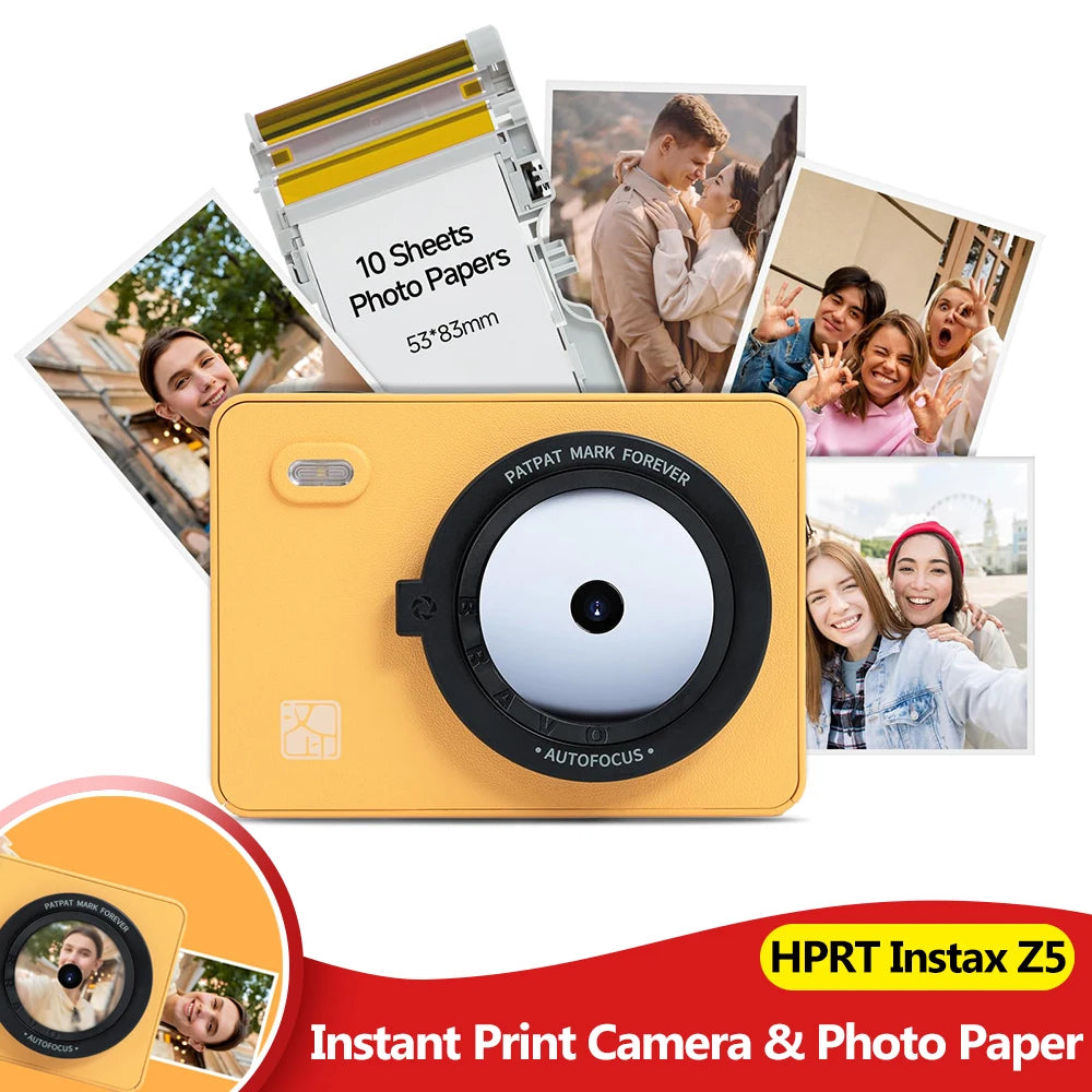 HPRT Z5 Instant Camera 300DPI Dye Sublimation Photo Printer