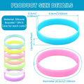 9-Pack Glow in the Dark Silicone Sport Bracelets Unisex Silicone Wristband Set Nixie mixed colors 9pcs