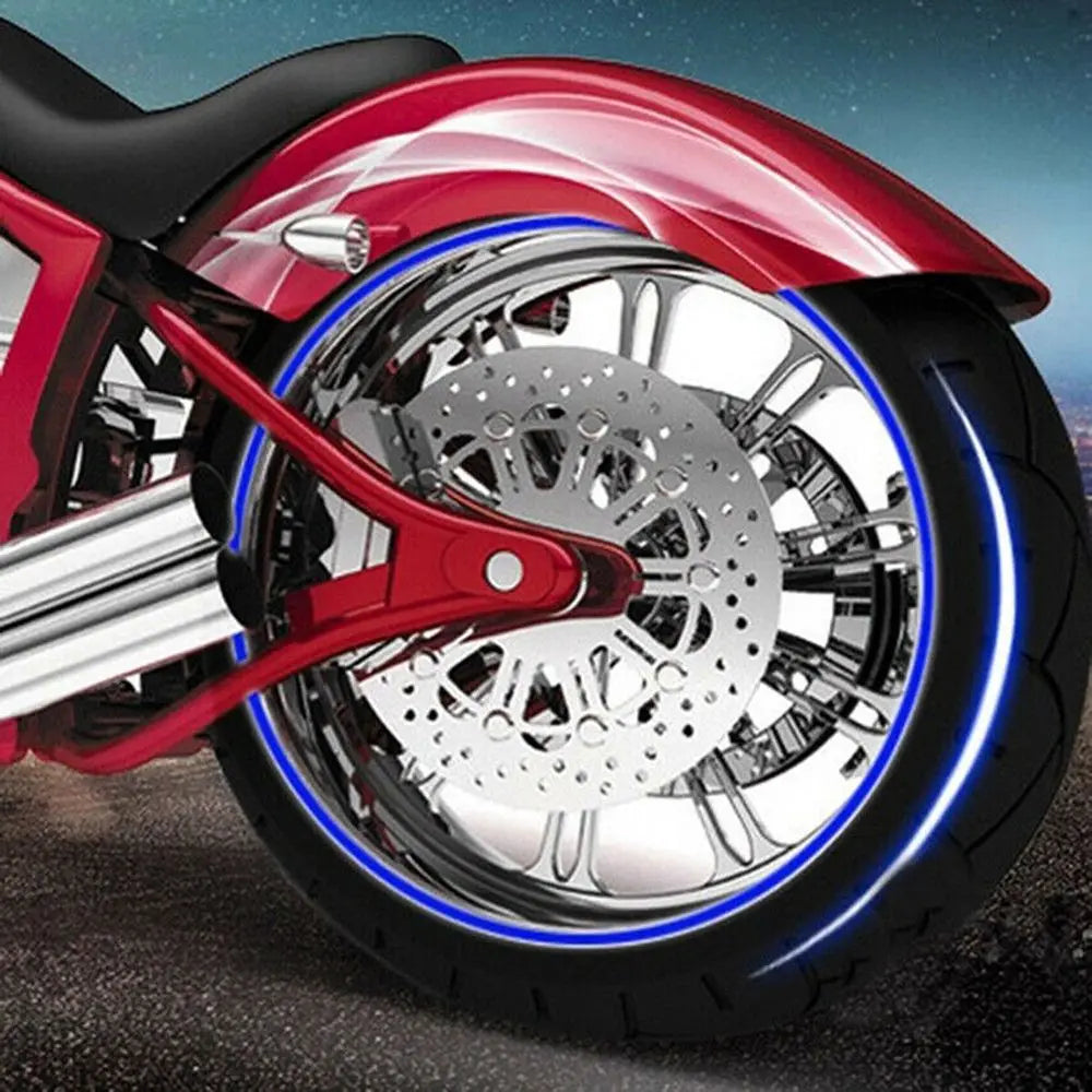 Reflective Wheel Rim Tape Strips — Motorbike & Bike Decals Wheel Rim Decals Nixie