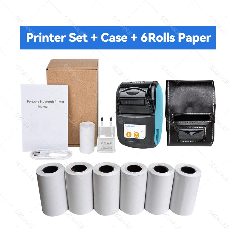 58mm Portable Bluetooth Thermal Printer – Wireless Receipt Printer