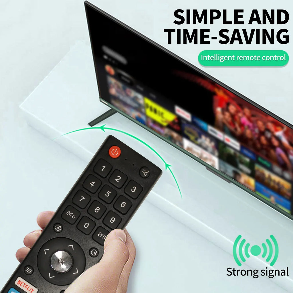CHIQ TV Replacement Remote Control GCBLTV02ADBBT – IR TV Remote Control Nixie