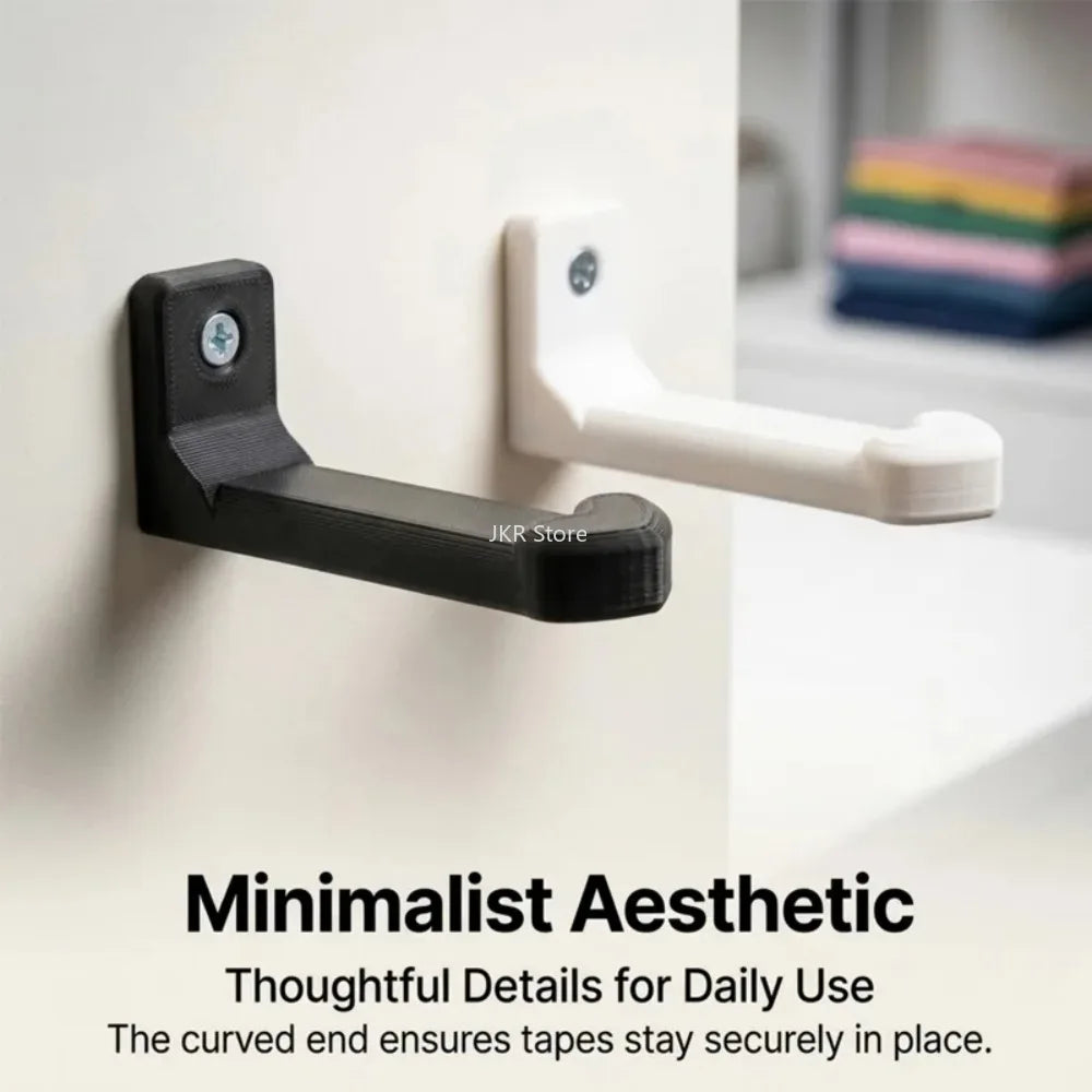 Wall Mounted Tape Dispenser Rack – Rustproof Hooks 3/5 Pc