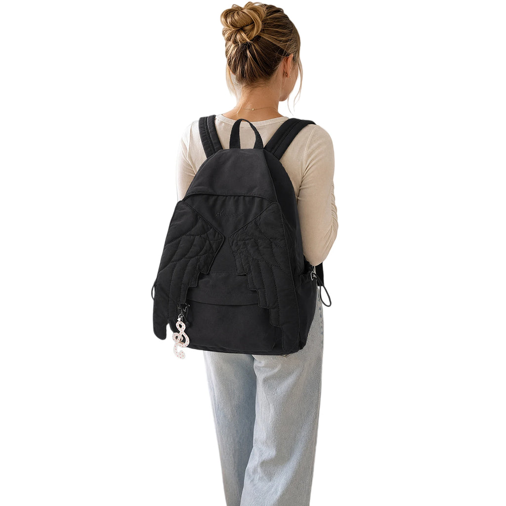 Angel Wing Women's Nylon Backpack | Korean Style Large Capacity Women's Backpack Nixie