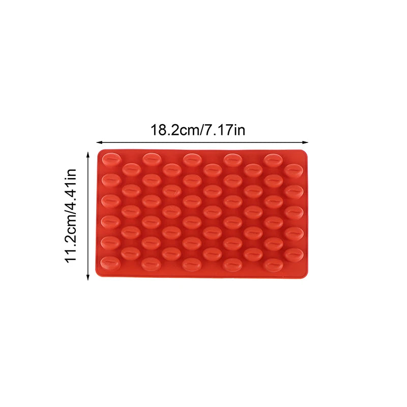 55-Cavity Coffee Bean Silicone Mold – Chocolate, Ice & Candy Silicone Baking Mold Nixie