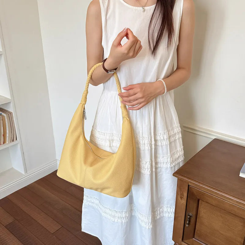 Nixie Soft Leather Tote Bag – Large Shoulder Bag for Women