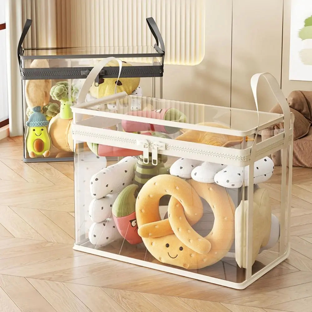 Clear PVC Doll Storage Bag with Zipper & Handles – 2 Sizes Toy Storage Organizer Nixie