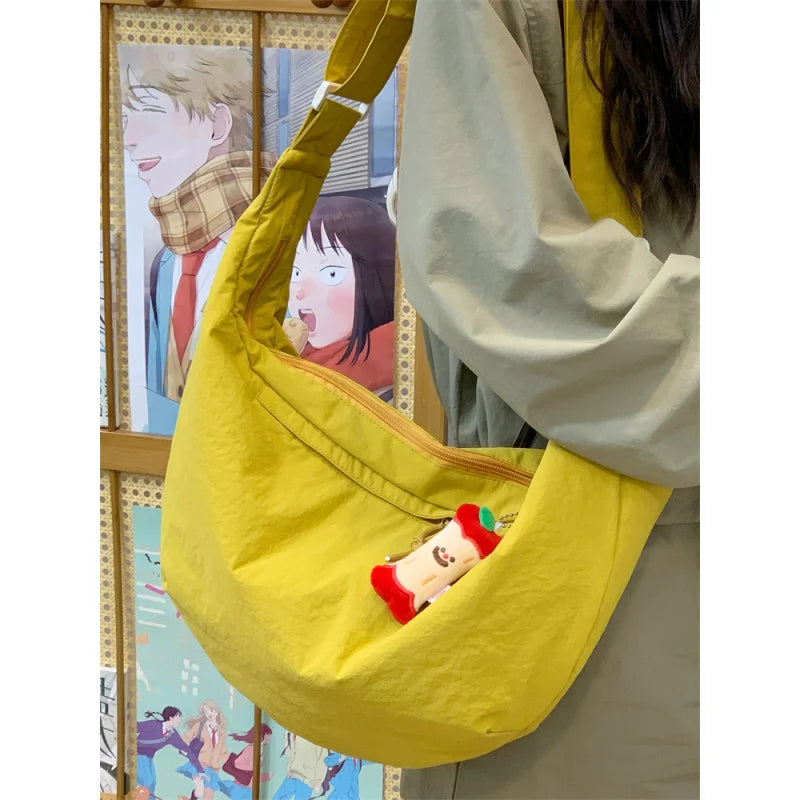 Japanese Nylon Crossbody Dumpling Bag – Large Capacity Women Crossbody Shoulder Bag Nixie