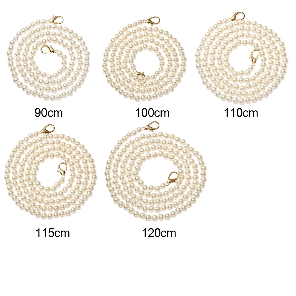 Pearl Beaded Bag Strap | 14 Sizes DIY Handbag Chain Handle Pearl Bag Strap Nixie