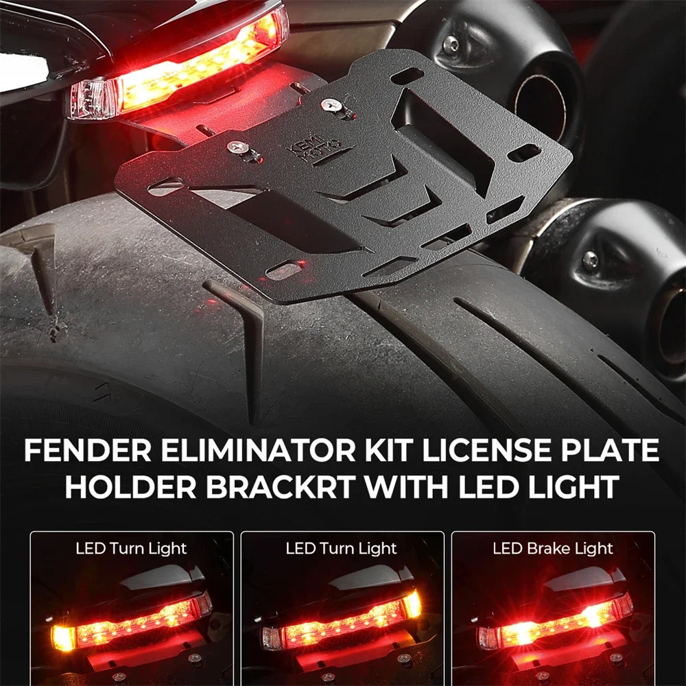 Fender Eliminator LED Kit for Harley Sportster S RH1250 2021-2025 Fender Eliminator Kit Nixie