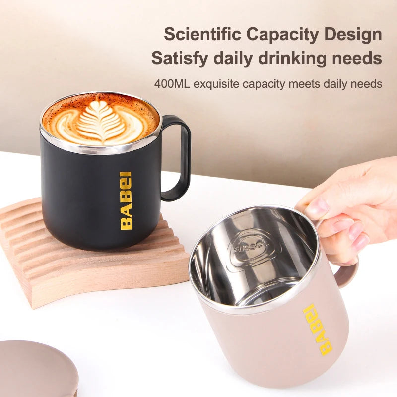 304 Stainless Steel Vacuum Flask – 400ml Insulated Thermal Mug Insulated Thermal Mug Nixie