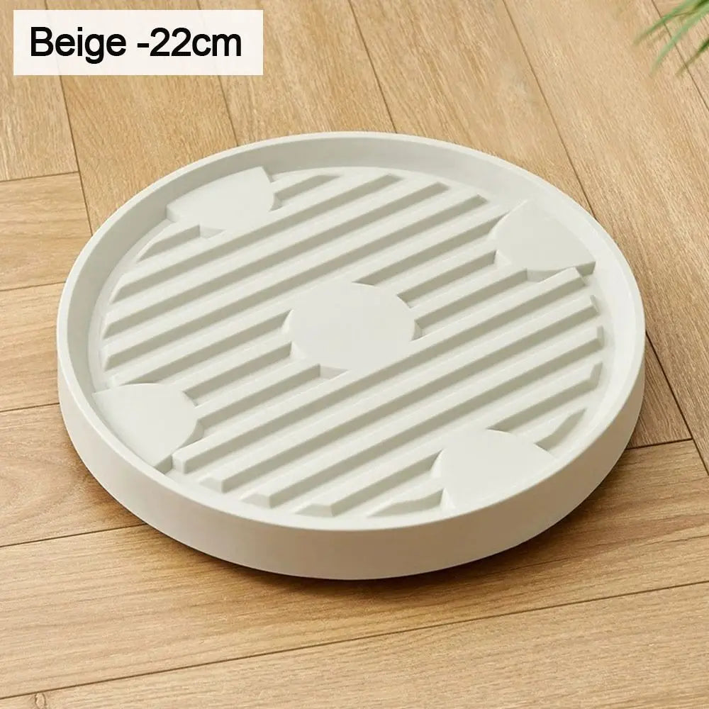 Rolling Plant Saucer with Wheels – Plastic Drip Tray for Pots