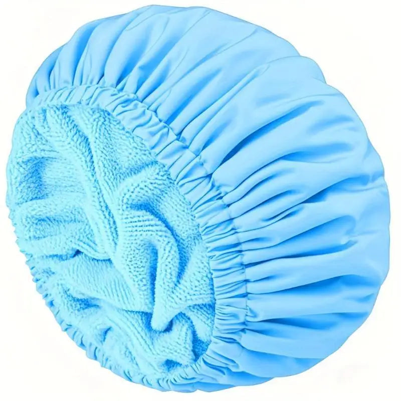3-in-1 Waterproof Shower Cap – Absorbent Dry Hair Bath Cap Shower Cap Nixie A5