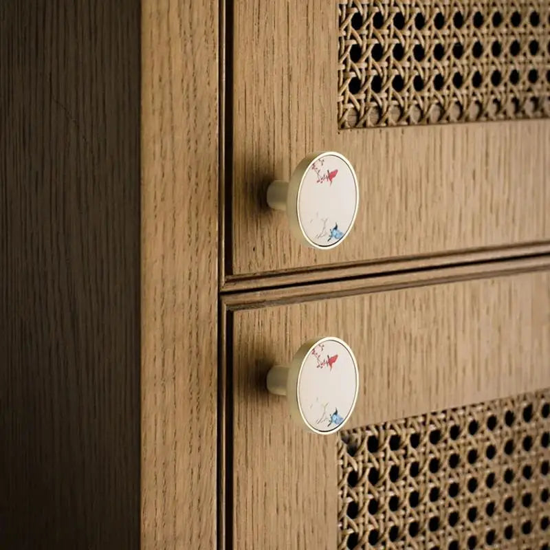 Chinese Ink Painting Zinc Alloy Cabinet Drawer Knob – Single Hole Cabinet Drawer Knob Nixie