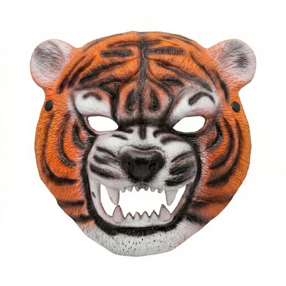 Realistic Tiger Full Face Mask – Halloween & Masquerade Costume