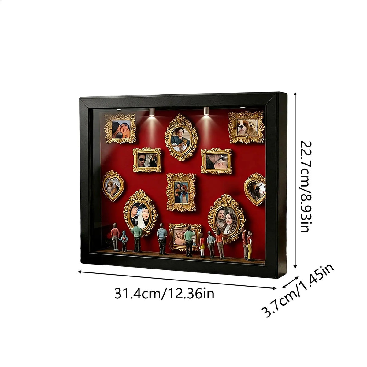 DIY Mini Museum Shadow Box – 11 Frames & 8 Figurines | Nixie