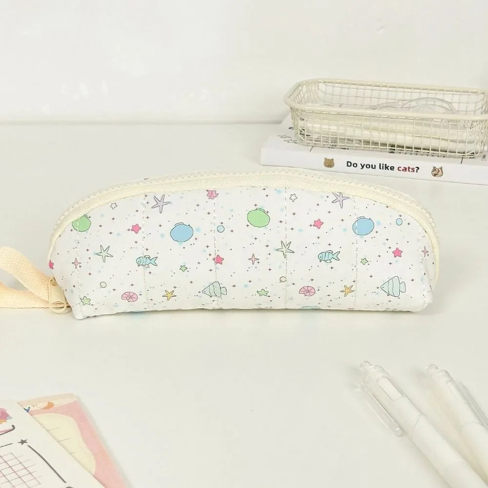 Polka Dot Pencil Case Large Capacity with Hand Strap – 5 Styles Pencil Case Nixie Ocean World Print
