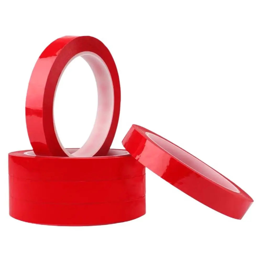 Red Marking Tape 66M Roll – Color Coded PET Tape 3–10mm Marking Tape Nixie