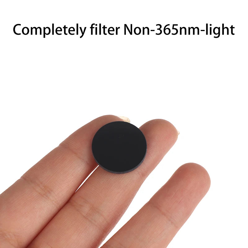 ZWB2 UV Filter for Convoy S2+ S2 Torch – 365nm, 20.5mm Flashlight Filter Nixie 3pcs